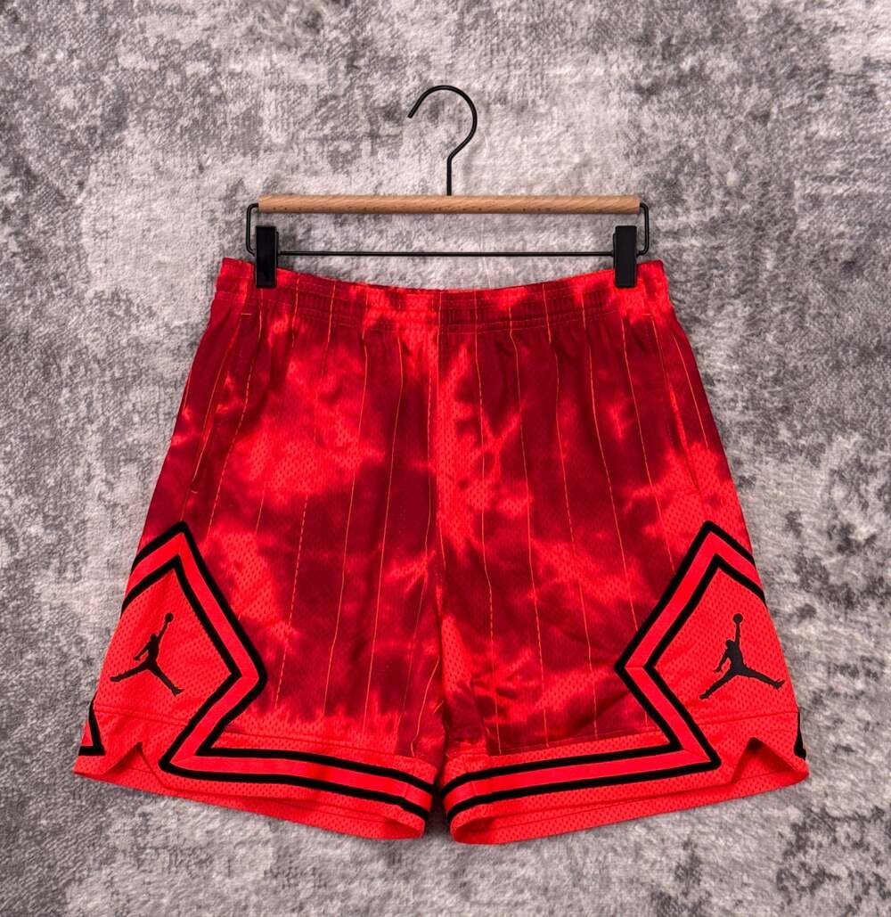 Nike Jordan Diamond Core Shorts Small Womens Heritage Loose Fit Bright Red Black